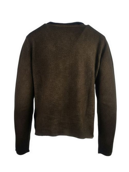 Cardigan donna sfumato marrone Alessandro Aste | AURORA-SPRAYARTCROCODILE